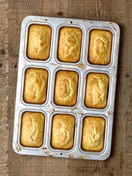 close up of rustic southern american corn bread