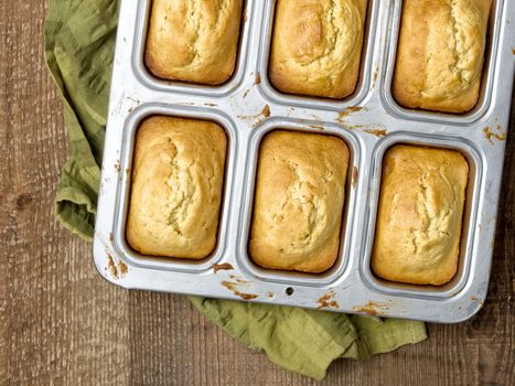 close up of rustic southern american corn bread