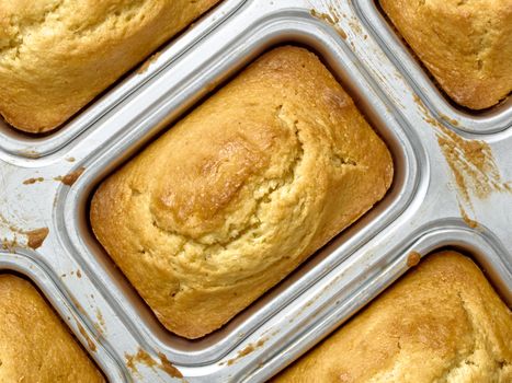 close up of rustic southern american corn bread