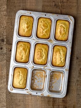 close up of rustic southern american corn bread