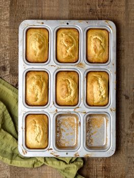 close up of rustic southern american corn bread