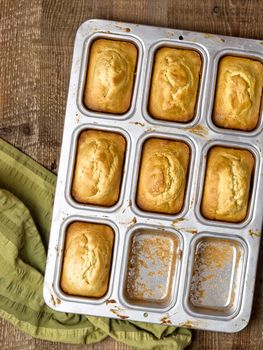 close up of rustic southern american corn bread