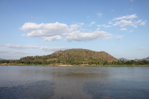 Rivers and mountains of Loei Province, Thailand.