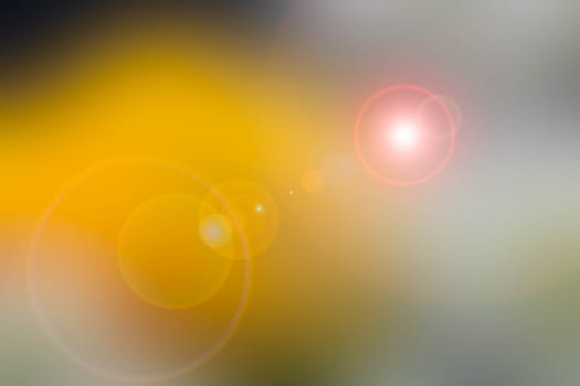 lens flare Blurred Background Yellow