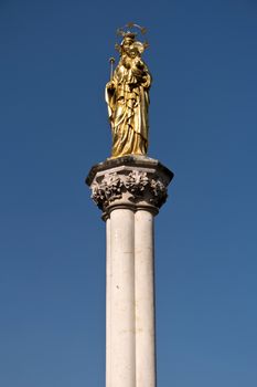 Dollnstein in the Altmuehltal in Germany