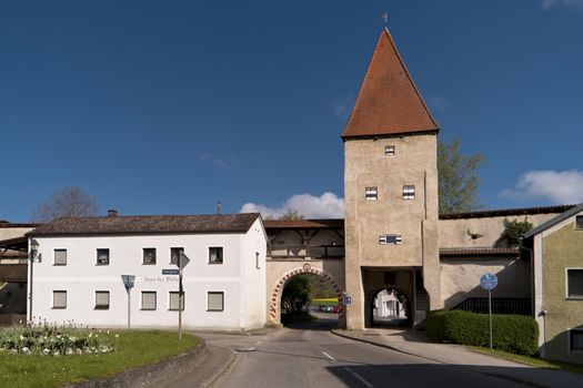 Dollnstein in the Altmuehltal in Germany