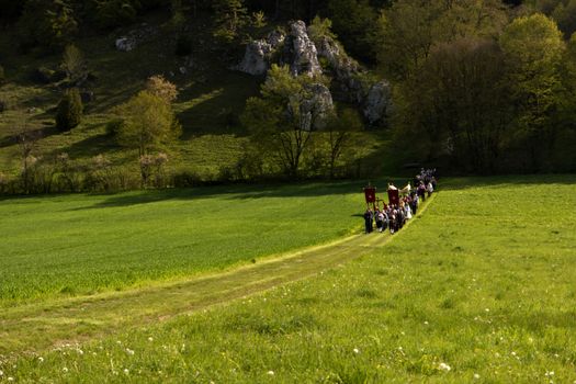 Ascension Day Procession in Bavaria in Germany