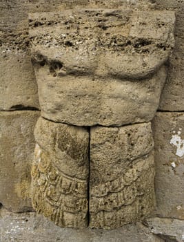 Sculpture Ruins at the Dion Archeological Site in Greece