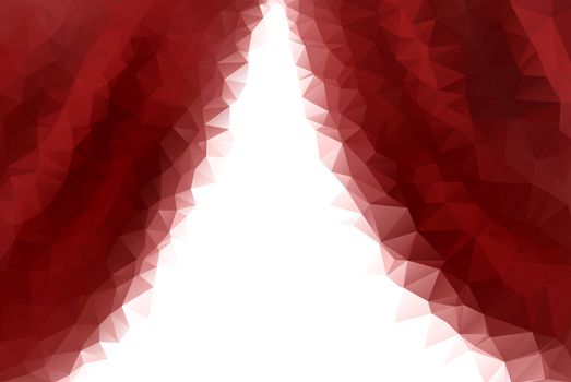  low poly empty red stage entrance curtains.