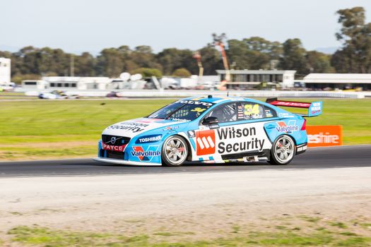 MELBOURNE, WINTON/AUSTRALIA, 22 MAY , 2016: Virgin Australia Supercars Championship  - James Moffat (Wilson Security Racing) during Race 10 at Winton.