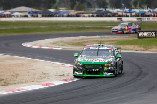 MELBOURNE, WINTON/AUSTRALIA, 22 MAY , 2016: Virgin Australia Supercars Championship  - Cameron Waters (Monster Energy Racing) during Race 10 at Winton.