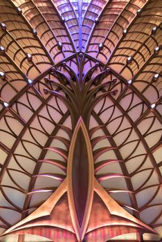 MACAU - March 13, 2016: Interior design of Macau Galaxy casino - Galaxy Casino is the landmark of Macau.