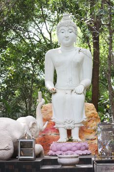 Buddha sit on elephants thai art