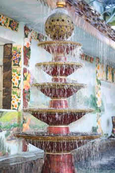 fountain in the garden