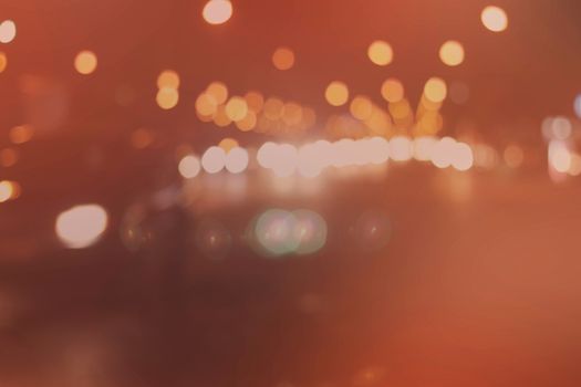 Orange bokeh background