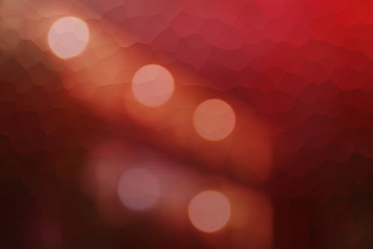 Colorful red bokeh Triangle abstract background 