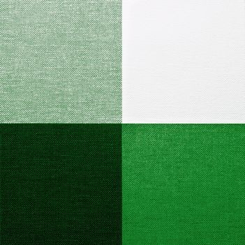 White, Green and Black Gingham Tablecloth Pattern Background