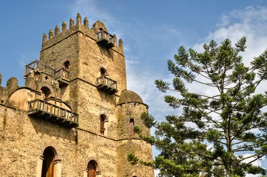 Ethiopia, the fort of King Fassilidas in Gondar.