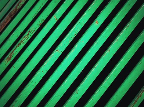 abstract background or texture green grid of strip steel