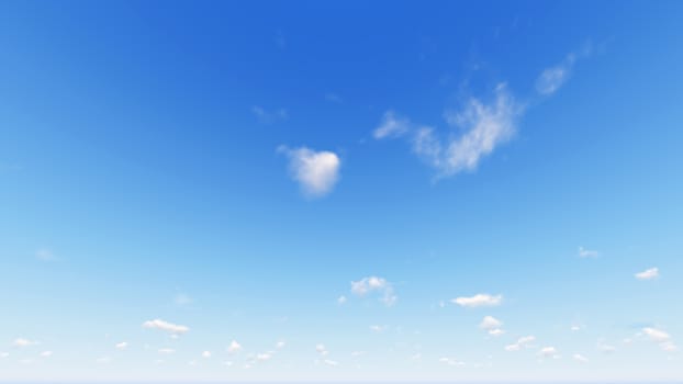 Cloudy blue sky abstract background, blue sky background with tiny clouds, 3d rendering

