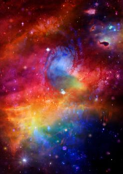 Star field in space a nebulae and a gas congestion. "Elements of this image furnished by NASA".