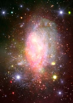 Star field in space a nebulae and a gas congestion. "Elements of this image furnished by NASA".