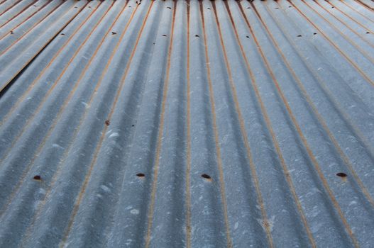 Old galvanized sheet some rust and began to decay chart
