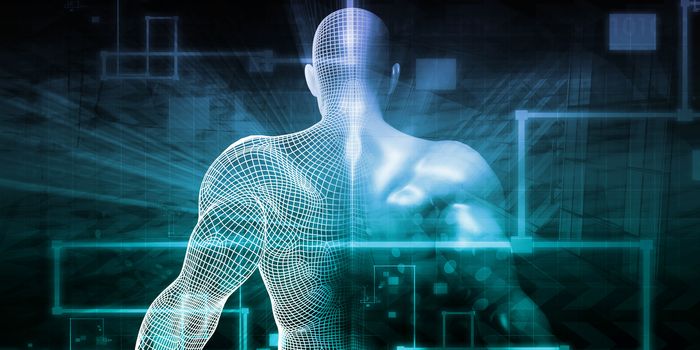 Futuristic Science as a Digital Background Art