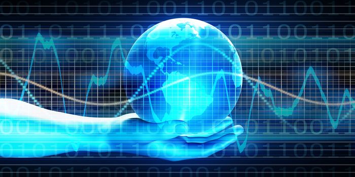 Globe Network Technology Background as a Access Concept