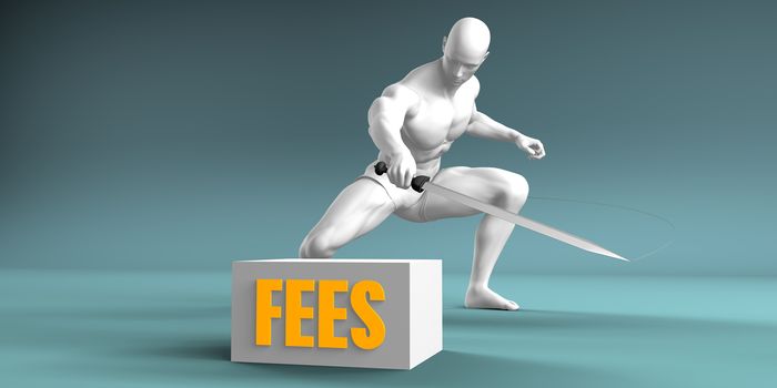 Cutting Fees and Cut or Reduce Concept