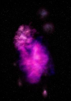 Star field in space a nebulae and a gas congestion. "Elements of this image furnished by NASA".