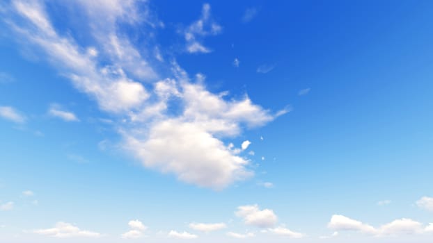 Cloudy blue sky abstract background, blue sky background with tiny clouds, 3d rendering

