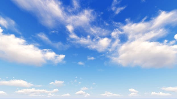 Cloudy blue sky abstract background, blue sky background with tiny clouds, 3d rendering

