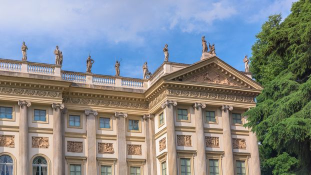 Villa Reale, Milan,Italy; view of beautiful neoclassic palace.