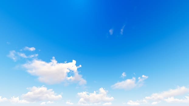 Cloudy blue sky abstract background, blue sky background with tiny clouds, 3d illustration