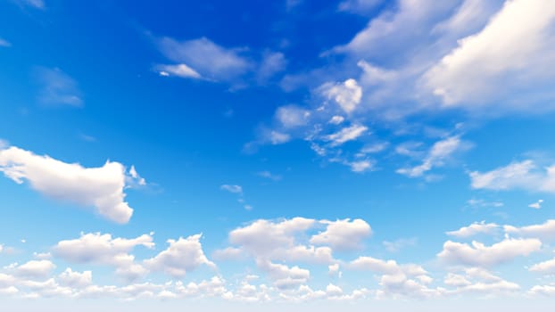 Cloudy blue sky abstract background, blue sky background with tiny clouds, 3d illustration