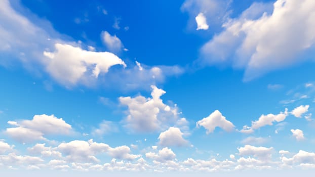 Cloudy blue sky abstract background, blue sky background with tiny clouds, 3d illustration