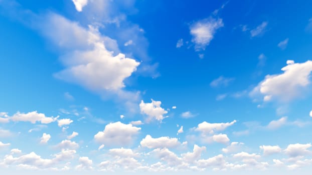 Cloudy blue sky abstract background, blue sky background with tiny clouds, 3d illustration