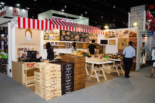 NONTHABURI - MAY 25 : Manufacturer showing products about food industry in during exhibition of THAIFEX - World of food ASIA 2016 on May 25, 2016 in Nonthaburi, Thailand.