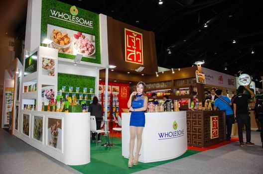 NONTHABURI - MAY 25 : Manufacturer showing products about food industry in during exhibition of THAIFEX - World of food ASIA 2016 on May 25, 2016 in Nonthaburi, Thailand.