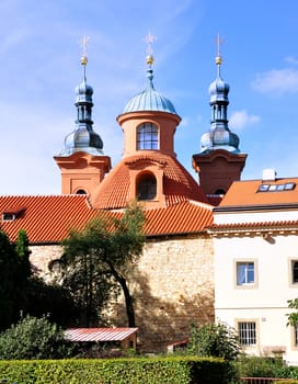 Chapel situated on Petrin hill in Prague, Czech Republic.