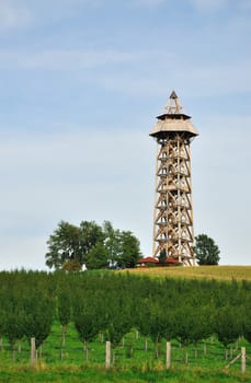 New wood observation build at summer 2011 in Middle Bohemia (Czech Republic).