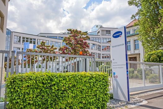 Heidenheim, Germany - May 26, 2016: Corporate head office of Hartmann AG, a german international operative company producing medical and care products.