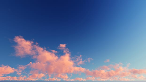 Cloudy blue sky abstract background, blue sky background with tiny clouds, 3d rendering

