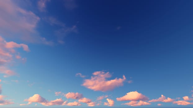 Cloudy blue sky abstract background, blue sky background with tiny clouds, 3d rendering

