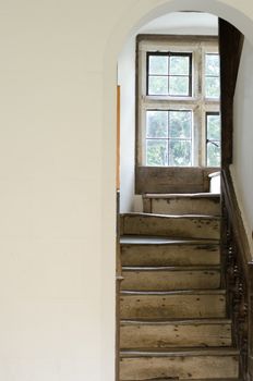 Vintage staircase leading upwards