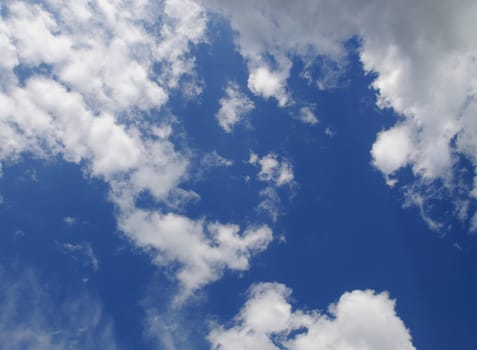 Background shot of blue sky with white cloud.