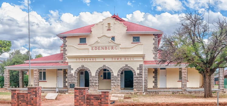 The historic town hall in Edenburg, a small town in the Free State Province, built 1924