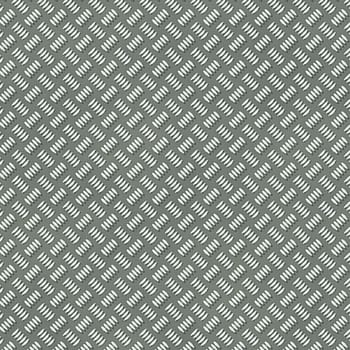 Illustration of the seamless silver metal plate with rib pattern.