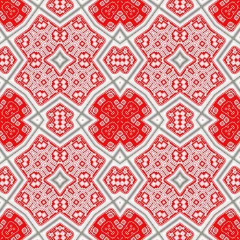 Abstract red seamless background. Kaleidoscope background.